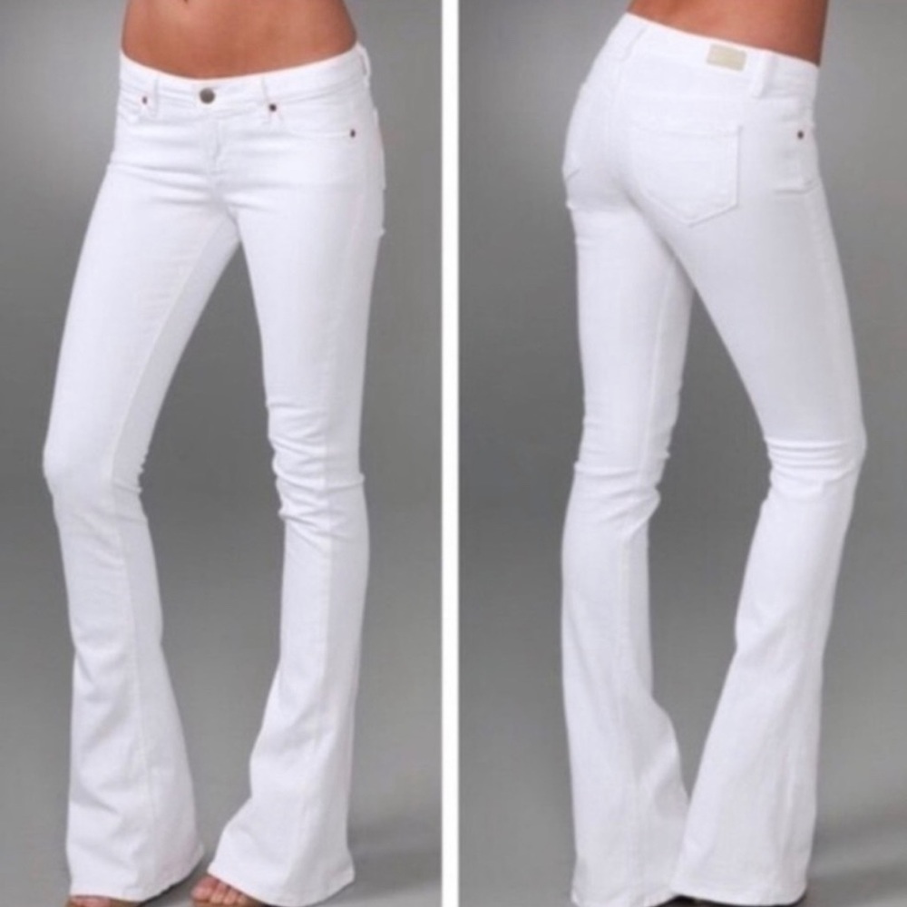 Paige Canyon Flare White Jeans NWT